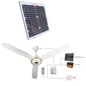 QASA Qcf 56? AC/DC Ceiling Fan with Solar Panel