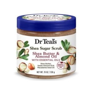 (Wholesale) Dr Teal?s shea butter & almond oil sugar scrub 19fl oz 538g