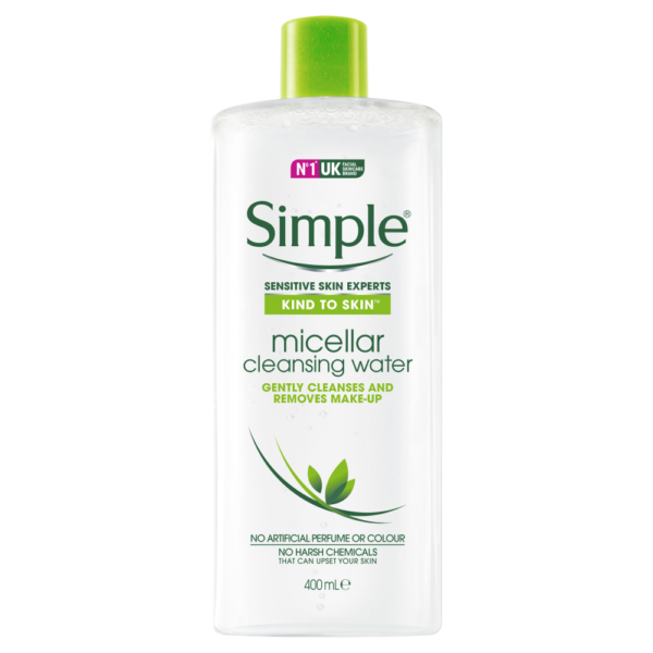 Simple Micellar Kind to Skin Hydrating Cleansing Water, 400ml | Simple Skincare