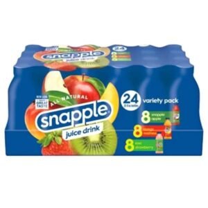 All natural Snapple variety pack juice drink (24 bottles) 24 -20 fl oz bottles
