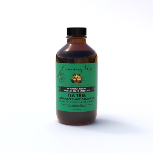 Sunny Isle Jamaican Black Castor Oil with Tea Tree Oil ,4oz | Sunny isle