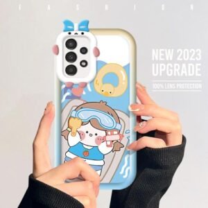 Samsung A13 Case Cute Cartoon Girl Soft Phone Back Cover