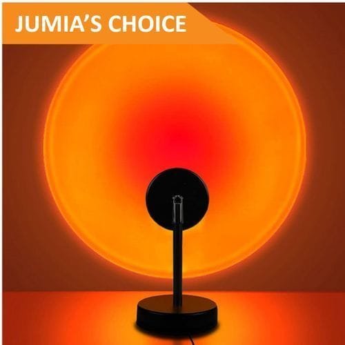 Rainbow Sunset Ring Light/Projector Lamp D?cor Photography - Tiktok/Instagram