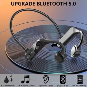 Bone Conduction Bluetooth Headphones Sports Headset IPX5
