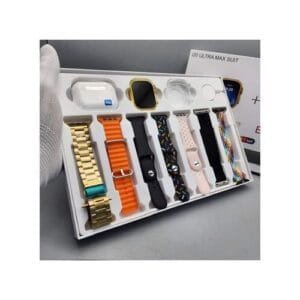 I20 Ultra Max Smart Watch 2.3+ 7 Straps + Earbuds +Case