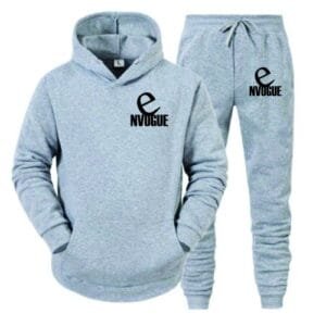 Stylish Unisex Up & Down Envogue Hoodie - Grey