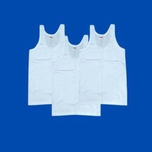 3 In 1 BOYS White Singlets,boys Underwear