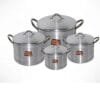 Tower Tower Pot Set - 4 Piece (tower Trim)18,20,22,24cm
