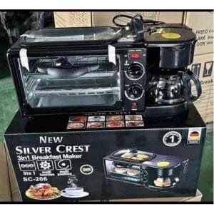 Microwave, Griller, Coffee Maker, 3 In 1 Breakfast Maker