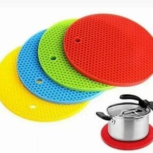 4 Pieces Silicone Pot Holder Heat Resistant Mat