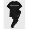 Kingskartel Kings-Kartel Stylish Round Neck T-Shirt & Joggers Pant (Black & White)