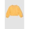Defacto Girl - Regular Fit Crew Neck Long Sleeve Knitted Sweat Shirt - Orange