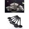 Big Size Non-stick Pots With Spoons Cookware Set -