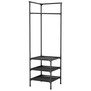 Corner Garment Rack Industrial Hall Tree Corner Organizer