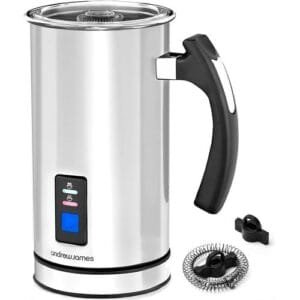 Andrew James 4 In 1 Hot And Cold Froth Maker,milk Warmer Coffee Frother