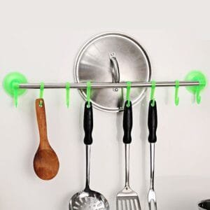 2pcs Hangers With Suction Cup Wall Bag Cloth Towel Hanger Kitchen Storage Rack Hook Home Holder Shelf Towel Bar Bathroom Rail Office Organizer