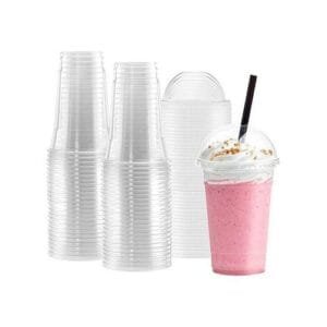 50pcs Smoothie/drink Cups With Straw