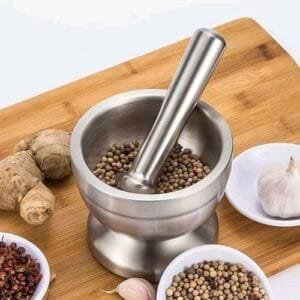 Stainless Steel Mortar And Pestle Grinder