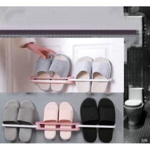 3 IN 1 Wall Mounted Shoes Rack Fordable Slippers Wall Hanger