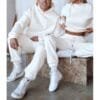 Trendy Offwhite Up And Down Wears For Couple Pk