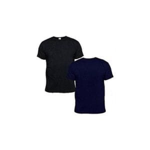 Smart 2-In-1 Plain TShirt Bundle - Black & Navyblue