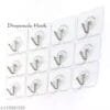 12pcs Kitchen Bathroom Self Adhesive Wall Hooks