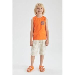 Defacto Boy Knitted Short - Ecru