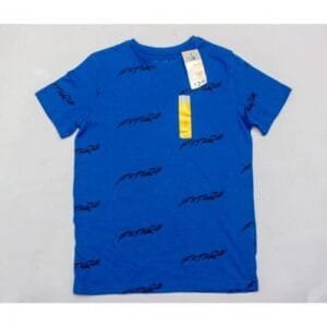Primark Boys Blue Print Cotton T-Shirt