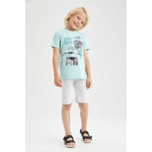 Defacto Boy Knitted Short - Grey