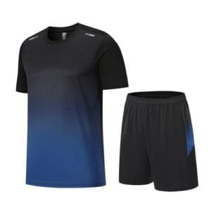 Men's Running T Shirts And Shorts Quick Dry Breathable Fitness Set
