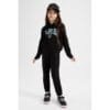 Defacto Girl Casual Regular Fit Knitted Trousers - Black