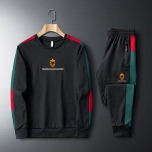 Kingskartel KIngs Kartel Stylish Black Sweatshirt And Joggers Pant