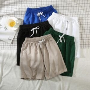Summer Men Short Mesh Gym Bodybuilding Casual Loose Shorts Outdoors Fitness Beach Short Pants Male Sweatpant M_2XL(#White)