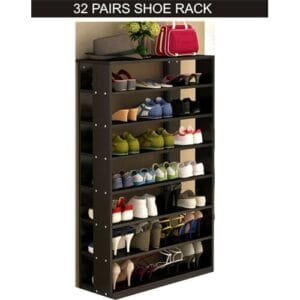 32 PAIRS Wooden Shoe Rack 8 Layers