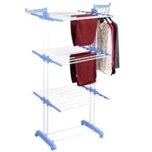Cloth Hanger Rack With Double Pole-Stand - 3 Tier