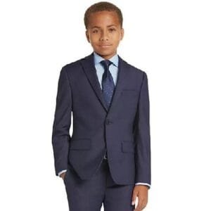 Smart Boy's Suit - Navy Blue (3 Piece)