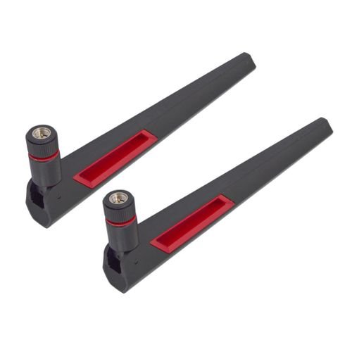 2pcs 12dBi 2.4GHz 5GHz Dual Band Network WiFi Router Antenna RP SMA