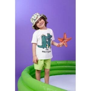 Defacto BabyBoy Casual Regular Fit Woven Swimming Short - Green