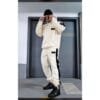 Custom-Made Men Off-White Hoodie And Joggers With Black Stripe