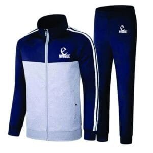 Stylish Unisex Up & Down Envogue Tracksuit  - Blue & Grey