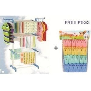 3 Layer  Baby Cloth Dryer Rack Indoor/Outdoor Hanger+ Free Peg