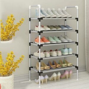Stainless Steel Shoe Rack For 20 Pairs Shoes 5-Layers