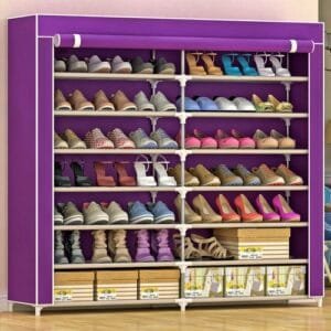 7 Layers Double Column Shoe Rack