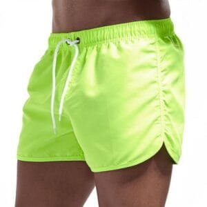 Men Summer Gym Running Shorts Daily Casual Wear Running Shorts-Green