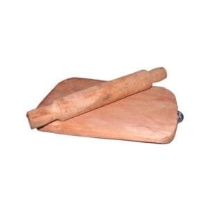 Natural Wooden Board And Rolling Pin