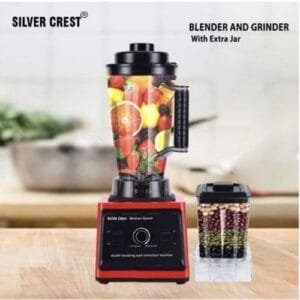 Silver Crest 3L Industrial Food Crusher Blender, 2 In 1 JAR