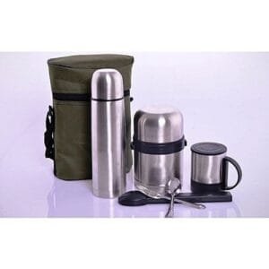 5In1 Children Lunch Food Flask, Water Flask Mug N Cutlerries