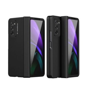 Galaxy Z Fold2 5G Case, Soft Slim Hard PC With Tempered Glass Full Protection Case Cover For Samsung Galaxy Z Fold 2 5G