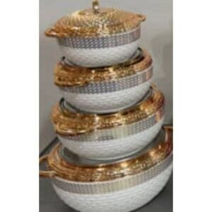 Master Chef Insulated Serving Food Flask - 4 Piece Set -