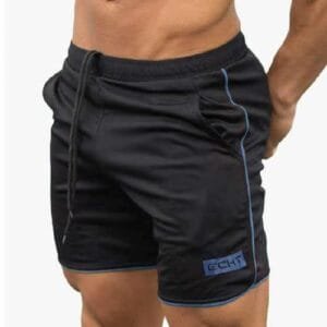Men?s Shorts Summer Gyms Workout Sportswear-Black